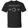 Image of Architect T-shirt - Architect Powered By Coffee - Funny Gift