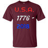 Image of America Independence Day Freedom 4th July Apparel T-Shirt