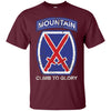 Image of 10th Mountain Division T Shirt Climb To Glory - 20324