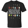Image of "Important Choices" Electric Guitar Nerd Musician T-shirt