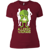Image of Allergic To Humans Funny Alien Galaxy Space Abduction Shirt