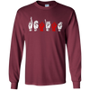 Image of American Sign Language Resist long sleeve T shirt