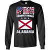 Image of American By Birth Proudly Raised In Alabama Flag Shirt