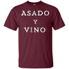 Image of Asado y Vino T-shirt - Funny BBQ Beef and Wine T-Shirt