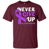 Image of Alzheimer's Awareness Never Give Up Long Sleeve T-Shirt