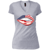 Image of American USA Flag Lips - Independence Day 4th July Shirt