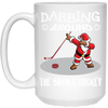 Image of Santa Dabbing Around The Snow & Playing Hockey Fun Shirt