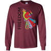 Image of "Freedom" Bright Colorful Bird Diversity Unity T-Shirt
