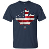 Image of American canadian shirt shirt maple leaf flag shirt