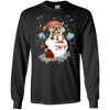 Image of Christmas Snowman Shih Tzu Funny T-shirt