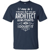 Image of Architect Mom Shirt I May Be Wrong Mommy Gift TShirt