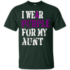 Image of Alzheimer's Awareness Tshirt I Wear Purple For My Aunt