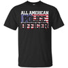 Image of 4th of July TShirt All American Police Officer Father's Day