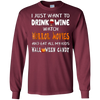 Image of Asat - I just want to drink wine watch horror movies T-Shirt