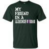 Image of Alzheimer's Awareness T-Shirt For Friends Purple Ribbon Tee