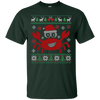 Image of Santa Claws Festive Crab Ugly Christmas Sweater T-Shirt