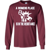 Image of A womens place is in the resistance long sleeve