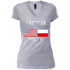 Image of American Born Polish Roots LS T-Shirt Poland USA Flag