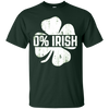 Image of 0% Irish T-Shirt Vintage St. Patrick Day Gift Shirt