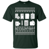 Image of Christmas Ugly Sweater Style T-shirt Gift For Accountant