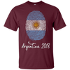 Image of Argentina Shirt 2018 Thumbprint Soccer Flag Design