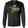 Image of Witch Riding Dinosaur Halloween Costume Funny Gift Shirt