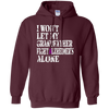Image of Alzheimer's Awareness Tee For Grandfather Purple Ribbon Tees