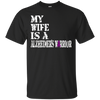 Image of Alzheimer's Awareness T-Shirt For Wife Purple Ribbon Tee
