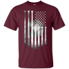 Image of Drapeau Américain Vintage Baseball Drapeau T-Shirt, Papa, Maman, Enfant T