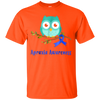 Image of Apraxia Awareness Blue Ribbon Owl Kids T-Shirt