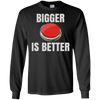 Image of Bigger Is Better Trump Button Funny Quote T Shirt