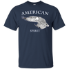 Image of AMERICAN Spirit Bald Eagle Long Sleeve T-shirt B & W Art