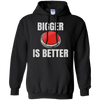 Image of Bigger Is Better Trump Button Funny Quote T Shirt