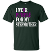 Image of Alzheimer's Awareness Tshirt I Wear Purple For My Stepmother