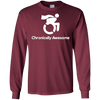 Image of Chronically Awesome Wheelchair Superhero Funny Tee Shirt