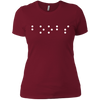 Image of "Boobs" written in contracted Braille t-shirt funny tshirt