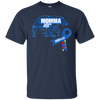Image of Apraxia Awareness Blue Ribbon T-shirt Momma Bear Shirt