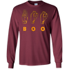 Image of American Sign Language ASL BOO Halloween T-shirt