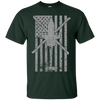 Image of AH-64 Apache Gunship Military Helicopter Vintage Flag Tee