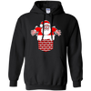 Image of Santa Stuck In Chimney Christmas Pocket T Shirt Gift
