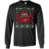 Image of Santa Claws Festive Crab Ugly Christmas Sweater T-Shirt