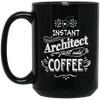 Image of Architect T-Shirt Instant Architect Just Add Coffee Humor