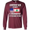 Image of American By Birth Lebanese By The Grace Of God T-shirt