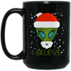 Image of Alien Funny Christmas Tee Shirt I Believe Cute Ufo Gift