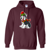 Image of Christmas Siberian Husky Dog T-Shirt, Puppy Xmas Gift