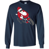 Image of Santa Motorcycle T-Shirt | Funny Christmas Bike Shirt