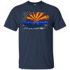 Image of Arizona Thin Blue Line Flag T-Shirt