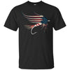 Image of American Flag Salmon Fly T-Shirt