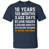 Image of 10th Birthday Gift T Shirt 10 Years Old Being Awesome Tee