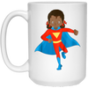 Image of African American Girl Super Hero Kids T Shirt